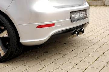 Rieger Orig. VW Heckschürzenansatz Golf 5 R 32 passend für alle VW Golf V inkl. GTI u. R32