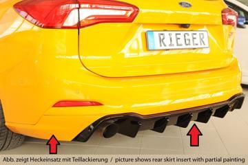 Rieger Rieger Heckeinsatz schwarz glänzend