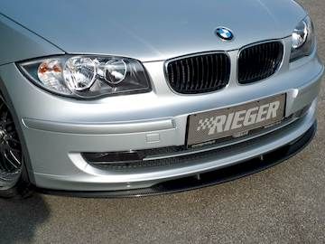 Rieger Carbon Spoilerschwert für BMW 1er, E81/87 LCI nur für Serien Frontschürze LCI
