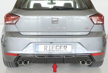 Rieger  Heckeinsatz mit Endrohraussparung für Sport-ESD links/rechts