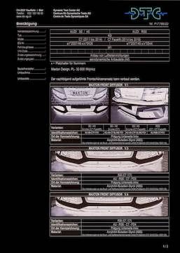 Maxton Design DTC Frontlippe Fussgängerschutz, Audi  A6 S-Line / S6 Prefacelift 