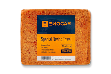 Ewocar Special Drying Towel 90x60cm 1200GSM / Orange