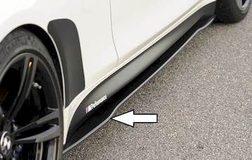 Rieger Carbon Seitenschwelleransatz, rechts für BMW M4 F82/83, für orig. Seitenschweller