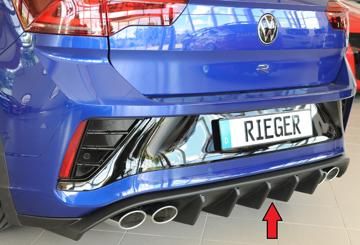 Rieger Rieger Heckeinsatz (für Fzg. ohne AHK)  mit Endrohraussparung li/re