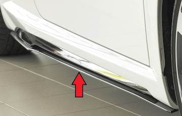 Rieger  Seitenschwelleransatz (ca. 7mm) nur für S-Line-Schweller auch TTS / TT-RS