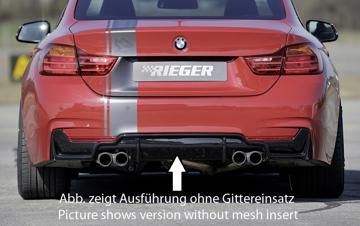 Rieger Rieger Heckeinsatz schwarz glänzend nur für M-Paket-Heckschürze