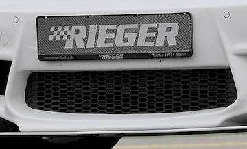 Rieger BMW-Kunststoffgitter mittig, schwarz für Spoilerstoßstange 35030/31/32/33/41/43