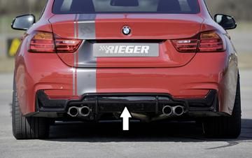 Rieger Rieger Heckeinsatz schwarz glänzend nur für M-Paket-Heckschürze