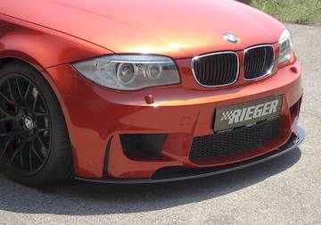 Rieger Carbon Spoilerschwert für BMW 1er M Coupe E82 für orig. Frontschürze