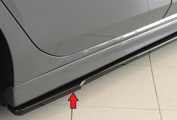 Rieger Rieger Seitenschwelleransatz schwarz glänzend für RIEGER-Seitenschweller 59602/88206/59598/88218