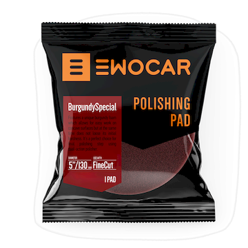 Ewocar Finish Pad Weinrot 125-150mm