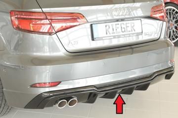 Rieger Rieger Heckeinsatz schwarz glänzend