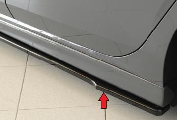 Rieger Rieger Seitenschwelleransatz schwarz glänzend für RIEGER-Seitenschweller 59601/88205/59597/88217
