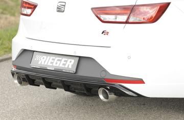 Rieger Rieger Heckeinsatz schwarz glänzend