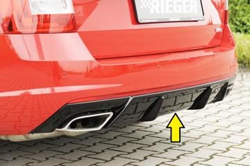 Rieger Rieger Heckeinsatz schwarz glänzend bei Bestellung bitte genaue Motorisierung angeben!