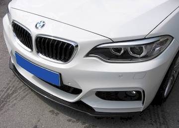 Rieger Carbon Spoilerschwert für BMW 2er F22 nur für orig. M-Paket Frontschürze