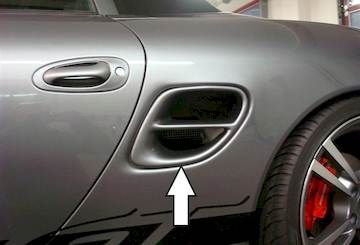 Rieger Turbo Style Lufteinlässe, Porsche Boxster (986) Bj. 09.1996 - 07.2002, alle