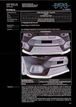 Maxton Design DTC Frontlippe Fussgängerschutz, Ford Focus RS MK3