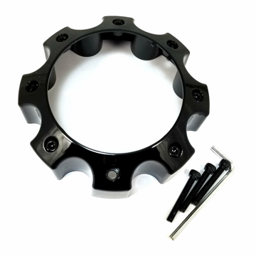 OPEN END 8LUG CAP - GLOSS BLACK