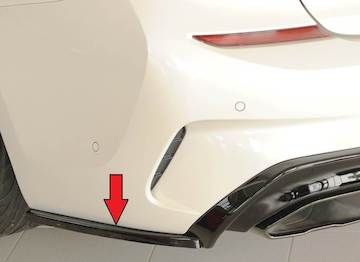 Rieger  Heckschürzenansatz seitlich links für RIEGER Heckeinsatz (nur M340i / M340d)