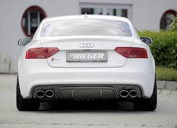 Rieger Audi S-Line Heckschürze (ohne Heckeinsatz) grundiert
