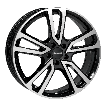 ALUTEC, Tormenta, 17x7, 5x100, ET 51, diamond-black frontpolished