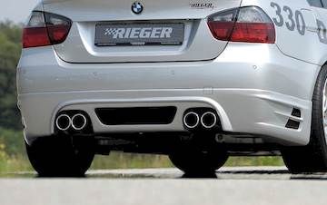 Rieger  Heckschürzenansatz BMW E90 335i -> für 335i! Nicht für M-Paket-Heckschürze!