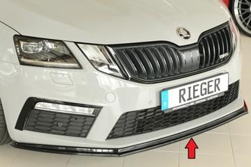 Rieger Rieger Spoilerschwert schwarz glänzend für orig. RS-Frontschürze