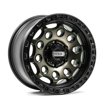 AXE, AT4, 17x9, 5x120, ET 34, SATIN BRONZE & BLACK BEAD