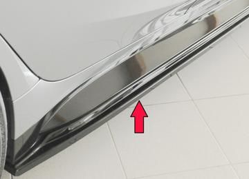 Rieger Rieger Seitenschwelleransatz schwarz glänzend für orig. Seitenschweller