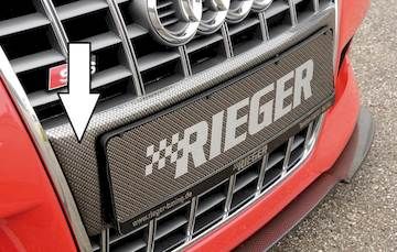 Rieger  Kennzeichenauflage -> für original A6 Grill