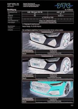 Maxton Design DTC Frontlippe Fussgängerschutz, Audi RS6|RS7 C8