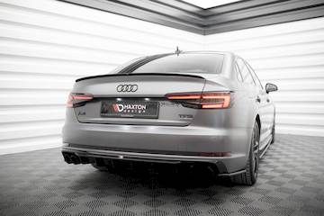Heckansatz-Audi-A4-S-line-B9-Version-mit-einseitigem-Doppelauspuffendrohr_AU-A4-B9-SLINE-RS1GOO_