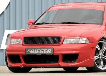 Rieger  Spoilerstoßstange RS-Four-Look  mit kleiner Aussparung für Waschdüsen (48x40mm)