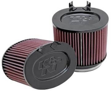 K&N Sportluftfilter (2 Stück) Porsche 911 Targa (997) 3.6 Carrera 4