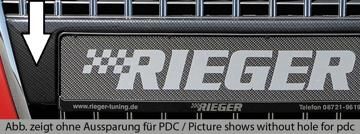 Rieger Rieger Kennzeichenauflage aus ABS/Carbon-Look Carbon Look für original Audi S-Grill (00211249)