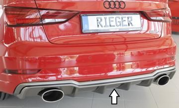 Rieger Rieger Heckeinsatz Carbon Look