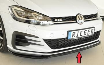 Rieger Rieger Spoilerschwert nur für GTI / GTD / GTE schwarz glänzend für orig. Frontschürze