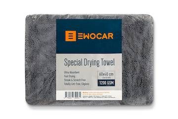 Ewocar Twisted Loop 1200 GSM Towel (Gray), 40x60 cm