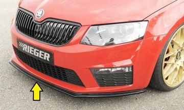 Rieger Rieger Spoilerschwert schwarz glänzend für orig. RS-Frontschürze