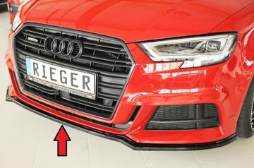 Rieger Rieger Spoilerschwert schwarz glänzend für orig. S-Line Frontschürze