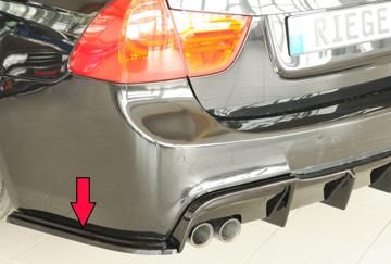 Rieger Rieger Heckschürzenansatz seitlich links schwarz glänzend