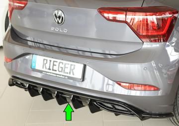 Rieger Rieger Heckeinsatz schwarz glänzend für orig. ESD