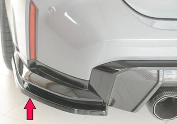 Rieger Rieger Heckschürzenansatz seitlich links schwarz glänzend