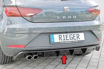 Rieger Rieger Heckeinsatz schwarz glänzend