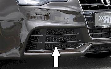 Rieger Lufteinlassblende, rechts, speziell abgeändert (schwarz glänzend) Audi A5/A4 (B8), A3 (8V)