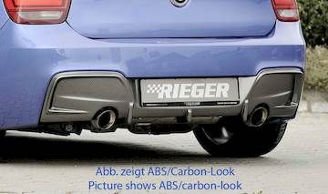 Rieger  Heckeinsatz nur für M-Paket-Heckschürze, nur 135i
