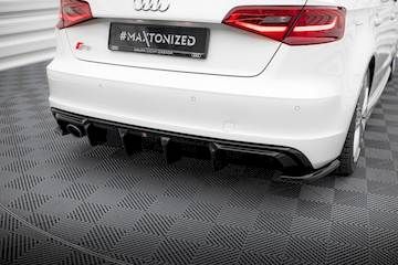 Heckansatz-Audi-A3-S-Line-Sportback-8V-Ausfuehrung-mit-einseitigem-Doppelauspuffendrohr_AU-S3-8V-SB-RS1GO_