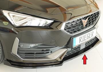 Rieger Rieger Spoilerschwert schwarz glänzend für orig Cupra-Frontschürze
