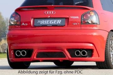 Rieger  Heckschürze neues Design  für 4-Rohr-Anlage,